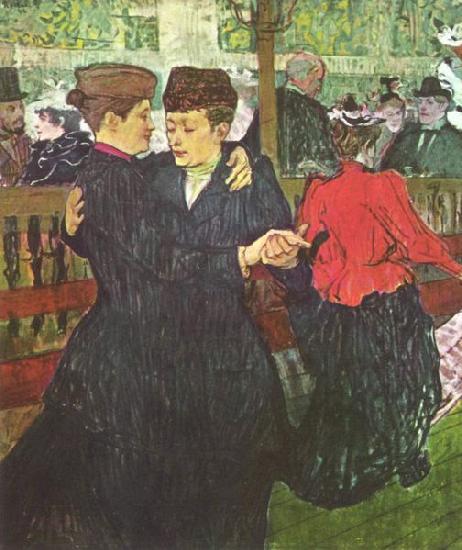 Henri de toulouse-lautrec Im Moulin Rouge, Zwei tanzende Frauen Germany oil painting art